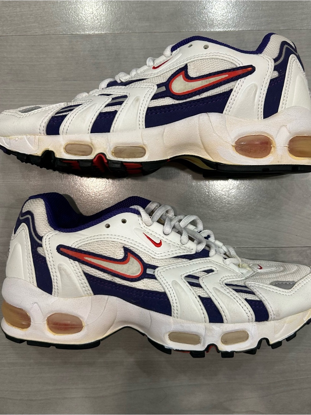 Nike Air Max 105077-161 Women’s 6.5 White Purple Red Vintage Sneakers Shoes